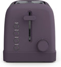 bella 2 Slice Toaster, 6 Setting Shade Control w Reheat, Cancel, Bagel & Defrost Buttons, Removable Crumb Tray, Anti Jam & Auto Shutoff, Auto Centering Guides & Cord Wrap, 900 Watt, Plum
