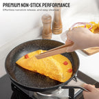 Induction Cookware Nonstick, BEZIA Pots and Pans Set for Induction Cooktop, Compatible with All Stoves, Dishwasher Safe Kitchen Cooking Pan Set with Frying Pans, Saucepans & Stockpot, 10-Piece (Black)