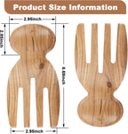 Salad Tongs, Salad Hand, Teak Wood Salad Tongs for Serving, Serving Utensils Set Salad Servers Set Kitchen Cooking Utensil