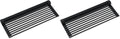 Kraus Multipurpose Workstation Sink Roll-Up Dish Drying Rack, Colander and Trivet in Black, KRM-11BL (Pack of 2)