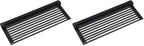 Kraus Multipurpose Workstation Sink Roll-Up Dish Drying Rack, Colander and Trivet in Black, KRM-11BL (Pack of 2)