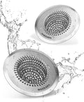 Sink Drain Strainer, Reversible Easy Clean Mesh Sink Strainer with 304 Stainless Steel, Wokdada Revolutionary Anti-Rust Large Kitchen Sink Strainer Food Catcher for Garbage Disposal Without Clogging