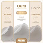 Prime Home Direct Bamboo Steamer Silicone Liners 10-Inch | 6 Count | BPA Free | Reusable & Non Stick for Air Fryer, Dumpling Food Steam Pot & Dim Sum Steaming | Round Mesh Parchment Baking Sheet Paper