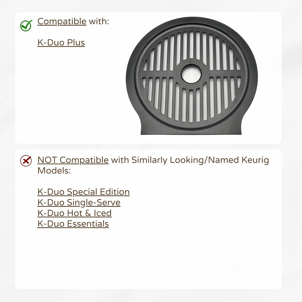 Drip Tray Mug/Cup Riser Made for the Keurig to Reduce Splashes - Riser Only (Black, K-Duo Plus 2.5 inches Tall)