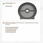 Drip Tray Mug/Cup Riser Made for the Keurig to Reduce Splashes - Riser Only (Black, K-Duo Plus 2.5 inches Tall)