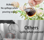 Ackers Mirror Scale Glass Measuring Cup-[Insulated handle | V-Shaped Spout]-Made of High Borosilicate Glass Measuring Cup for Kitchen or Restaurant, Easy to Read, 250 ML (8 Oz, 1 Cup)