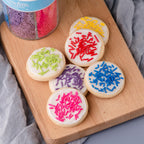 Sweets Indeed Sprinkles 6 Cell Edible Sprinkle Mix Jimmies Perfect for Cake Decorations Baking Ice Cream Cookies Cupcake Topper (Rainbow Jimmies)