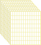30 Sheets White Labels Stickers for Writing 10 X 20 mm Small Price Tags Blank Storage Container Stickers for Jars File Folders School Office Kitchen (3360 Labels)