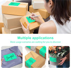 3 x 5 inch Home Moving Box Labels for Storage Bins 300pcs Colored Blank Label Sticker for Shipping Thermal Printer Color Coding Rectangle Moving Labels for Packing Boxes Watercolor Green