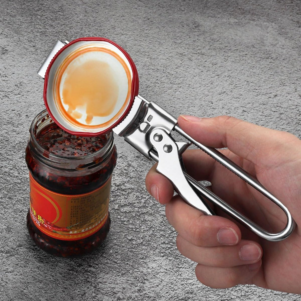 zengxiaoyun® Master Jar & Bottle Opener, Adjustable Multifunctional Stainless Steel Can Opener Jar Lid Gripper, Manual,Kitchen Accessories