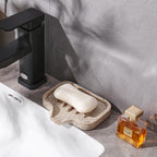 Self Draining Soap Dish- 2 Pcs Bar Soap Holder for Shower, Large Soap Savers Soap Tray Sponge Holder for Kitchen Bathroom Bathtub Sink, Linen