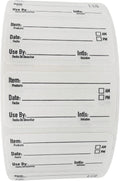 2x1 Dissolvable Food Labels, 500 Label Stickers, Bottle Labels for Storage Bins, Sticker Labels for Food containers, (500, Black)