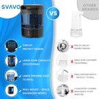 SVAVO Automatic Soap Dispenser Hand Soap Dispenser Wall Mount 600m/21 fl.oz, Touchless Electric Sensor Pump Battery Operated for Offices Home Kitchen Bathroom Hotel Restaurant Commercial