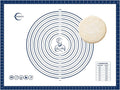 32x24" Silicone Pastry Mat for Rolling Dough Non Slip Non Stick Silicone Mats for Kitchen Counter Blue