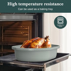 4 Quart Programmable Slow Cooker with Flexible Easy Programming, 8-in-1 Multi-Cooker with Dishwasher Safe Lid & Removable Crock Pot & Wooden Spoon, Nonstick, Oven Safe Pot to 500°F, Olive