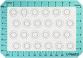 446ºF Heat Resistant Macaron Mat: U-Taste 11.75x8.25in Non Stick Silicone Baking Mat, Reusable Cookies Pastry Sheet Liner with Edge Enhancement & Circle Measurement for Cake Pan (Aqua Sky)