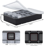 Silicone Ice Cube Tray 3 Pack, HANCELANT Ice Cube Mold, Ice Trays for Freezer with Lid for Whiskey, Baby Food, BPA Free, Easy Release