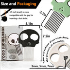 Stainless Steel Onion Cutter & Egg Slicer – Multi-Function Vegetable Cutter and Herb Stripper for Avocados, Tomatoes, and Potatoes (Obsidian)