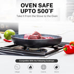 GRANITESTONE 20 Pc Complete Pots and Pans Set Non Stick Cookware Set with Deep Frying Pan Set, Bakeware, Steamer, Cooking Utensils, Non Toxic PFOA PFOS Free, Oven and Dishwasher Safe