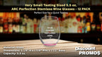 Custom Stemless Wine Glasses by ARC 5.5 oz. Set of 12, Personalized Bulk Pack - Perfect for Hotel, Bar, Restaurant or Lounge - Pink