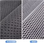 KinHwa Kitchen Washcloths for Dishes Absorbent Microfiber Dish Cloths Quick Dry Dish Rags with Poly Scour Scrub Side Ideal for Kitchen Cleaning(9, Grey, 7in)