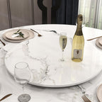19.69" Lazy Susan for Table Top Sintered Stone Rotating Serving Tray for Dining Table, Kitchen Lazy Susan Organizer Spinning Rotating Food Server Party Centerpieces
