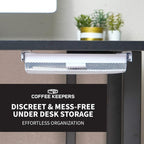Everything Keeper - Organizer for Home, Kitchen, Bathroom, RV, Small Spaces - Storage Organizers - Compact Metal Basket - Under Cabinet Holder - Easy Install - Holds Strong - 13 x 10 x 2.5 in