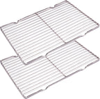 2Pcs Stainless Steel Cooling Racks, Cooling Racks for Cooking and Baking, Cookie Cooling Rack, Oven Cooling Racks for Cooking