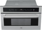 KoolMore KM-CWO30-SS Built-in Microwave with Convection Oven and Air Fryer, 1000W Power with 10 Levels, UL Listed Capacity in Stainless-Steel, 30 in/1.6 cu. ft, Silver