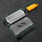 Pro Zester Grater, Lemon Zester, Parmesan Zester, Chocolate, With Razor-Sharp Stainless Steel Blade, Protective Cover and Cleaning brush, Dishwasher Safe, by Nspring