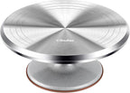 Ohuhu Cake Stand, Aluminium 12''Cake Turntable Decorating Bakery Supplies - BPA-Free Frosting Spinner Rotating Revolving Lazy Susan Mothers Day Gifts