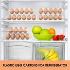 180 Pack Egg Cartons Cheap Bulk 12 Count Clear Plastic Egg Containers for Chicken Eggs, Reusable Egg Holder for Home Ranch Farm Commercial Market Display, Plastic Egg Packaging for Craft Projects