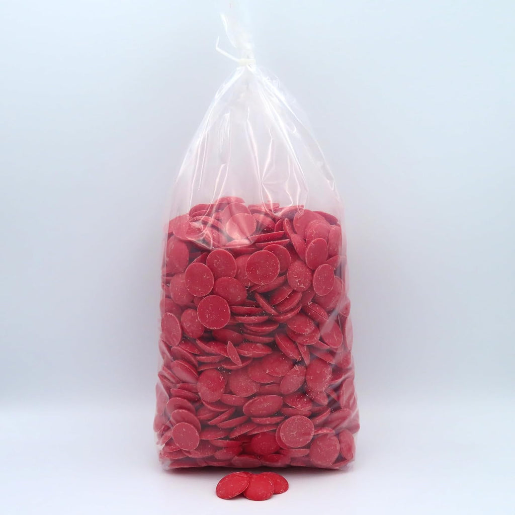 MERCKENS Coating Wafers, Red Melting Chocolate, 5 Pound Package