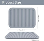 Silicone Trivet Mat-Trivets for Hot Pots&Pans-Hot Pads for Kitchen-Versatile Trivets for Hot Dishes-Heat Resistant Mats for Counter&Table, Silicone Pot Holders Drying Mat (9x12) Pack 2 Black