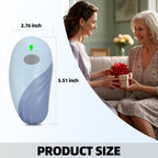 Rechargeable Auto Electric Can OpenerTouch Side Cut Opener Open Your Cans with A Simple Press of Button - Automatic,Smooth Edge,Food-Safe,for Kitchen for Seniors with Arthritis Small Size (Blue)