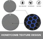 Joyhalo Trivets for Hot Dishes - Hot Pads for Kitchen, Silicone Pot Holders for Hot Pots and Pans, Silicone Mats for Kitchen Countertops, Table, Flexible Easy to Wash and Dry, Grey