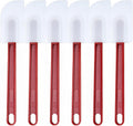 6 Pcs Commerical Silicone Spatula Set, 9.5-Inch Jam Scrapers High Heat Resistant, Commercial Grade, Nonstick & BPA-Free