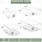 Sorbus Variety 20-Pack Clear Plastic Organizing Bins – Clear Bins for Organizing, Refrigerator Organizers, Fridge Organizer, Pantry Storage, Kitchen Organizer, and Pantry Organizers and Storage Bins