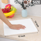 Homaxy 100% Cotton Waffle Weave Kitchen Dish Cloths, Ultra Soft Absorbent Quick Drying Dish Towels, 12 x 12 Inches, 6-Pack, White