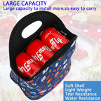 FlowFly Neoprene Kids Lunch box Insulated Soft Bag Mini Cooler Thermal Meal Tote Kit for Boys, Girls,Men,Women,School,Work, Office, FootBall