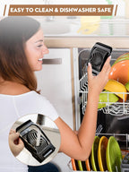 BIBURY Egg Slicer, Egg Cutter for Hard Boiled Eggs, Heavy Duty Aluminium Slicer for Egg Mushroom Strawberry Soft Fruit, Stainless Steel Wires, Dishwasher Safe & Easy to Clean (Black)