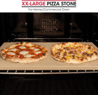 Unicook XX-Large Pizza Stone 26" x 17.5" x 0.6" for 36"/48" Home and Commercial Ovens, Rectangular Baking Stone, Ideal for Baking Crispy Pizzas, Bread and Cookies, Weighs 21 lbs, Does Not Fit 30"Ovens