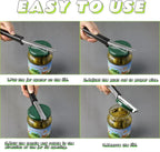 Jar Opener - 2 in 1 Adjustable Stainless Steel Jar Opener for Seniors with Arthritis - Lid Opener and Bottle Opener set with Jar Opener Gripper Pad