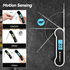 0.5 Sec Instant Read Meat Thermometer Digital with ±0.5℉ Precision, Food Thermometer for Cooking Kitchen Gadgets, Oven Grill Candy BBQ Essentials Accessories, Gifts for Him Dad Men Birthday, White