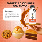 Dolce Flav Natural Butterscotch Extract 2 oz – Kosher, Sugar-Free, Concentrated Rich Butterscotch Flavoring for Baking, Beverages & Desserts, Includes Measured Dropper