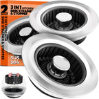 Kitchen Sink Drain Strainer & Sink Stopper, Upgraded Stainless Steel Drain Plug Combo with Anti-Clog Basket, Pop Up Drain Cover for Standard 3-1/2'',Garbage Disposal Parts