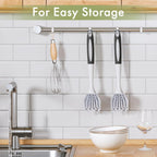 Amazer Dish Brush with Handle, 2 Pack Kitchen Scrub Brushes for Cleaning, Dish Scrubber with Stiff Bristles for Sink, Pots, Pans