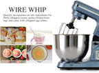 Stand Mixer,5.3-Qt & 500W & 6+P Speed MK36 Tilt-Head Kitchen Electric Food Mixers Home Baking Dough Machine with Accessories (Gray Blue)