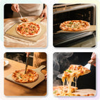G.a HOMEFAVOR 2 Pack Wooden Pizza Peel - Pizza Paddle Spatula 12 inch with Wood Handle, Oven Accessory for Pizza Making, Large Cutting Board for Transferring Pizza