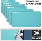 Dish Drying Mat for Kitchen Counter | Coffee Bar Mat for Countertops | Heat Resistant Drainer Mat with Non-slip Rubber Backed | Hide Stain Kitchen Absorbent Draining Mat | Turquoise 16"x18"
